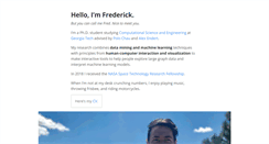 Desktop Screenshot of fredhohman.com